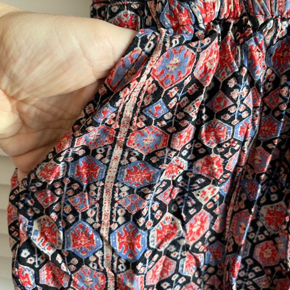 Aztec print drawstring romper - Picture 4 of 8
